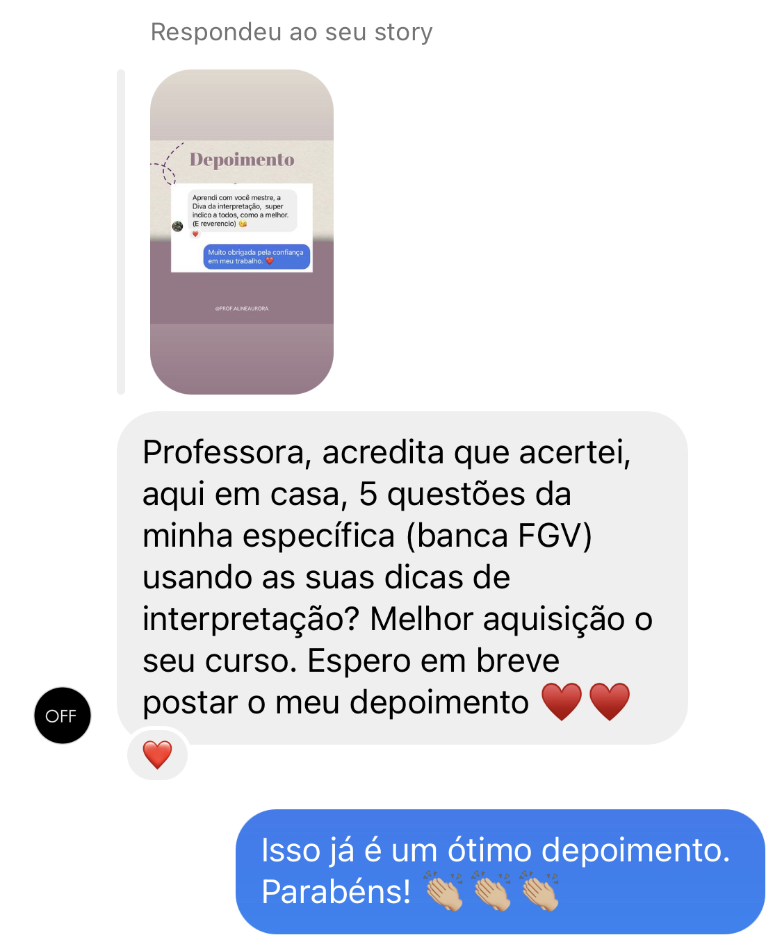 depoimento-interpretacao-fgv-prova-em-casa-aline-aurora